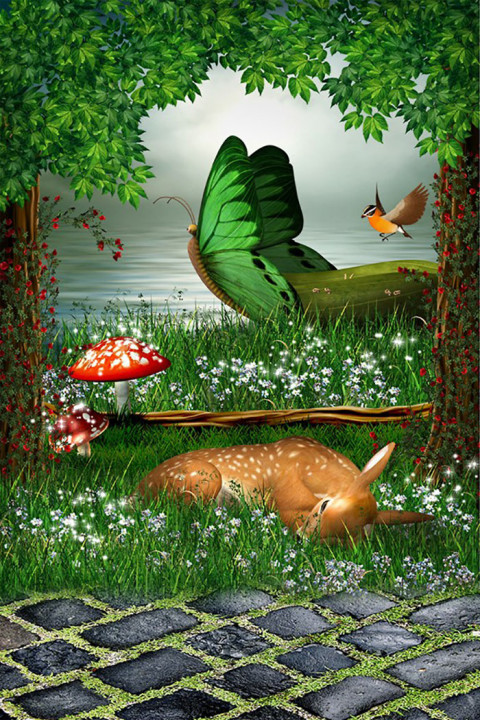 Studio Flowers Background Download Full HD