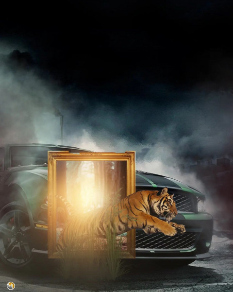 Tiger PicsArt Editing HD Background Download