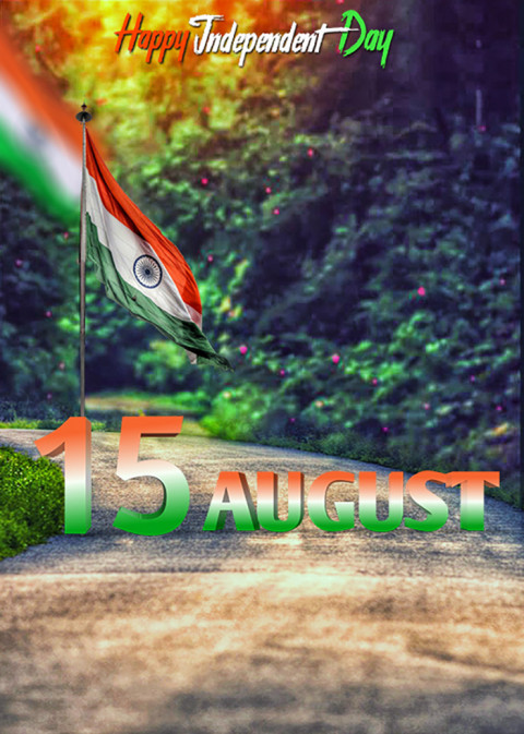 Tiranga 15 August Independence Day CB PicsArt Editing Background