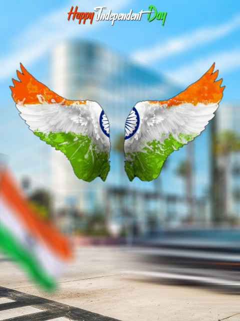 Tiranga 15 August Independence Day Road CB Editing Background Full HD Img