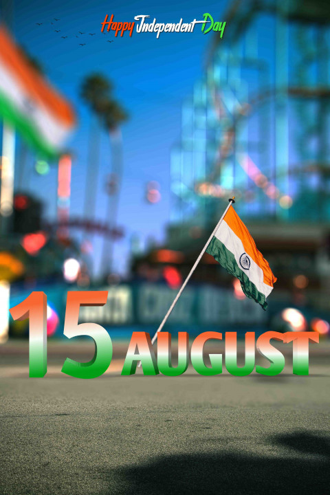 Tiranga 15 August Road Blur CB Editing Background Full HD Download