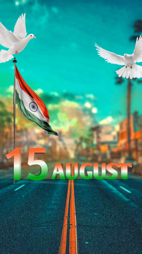 Tiranga 15 August Road Blur CB Editing Background Full HD Download New