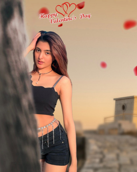 Trending Valentine Day Background For Editing With Girls Picsart Photo