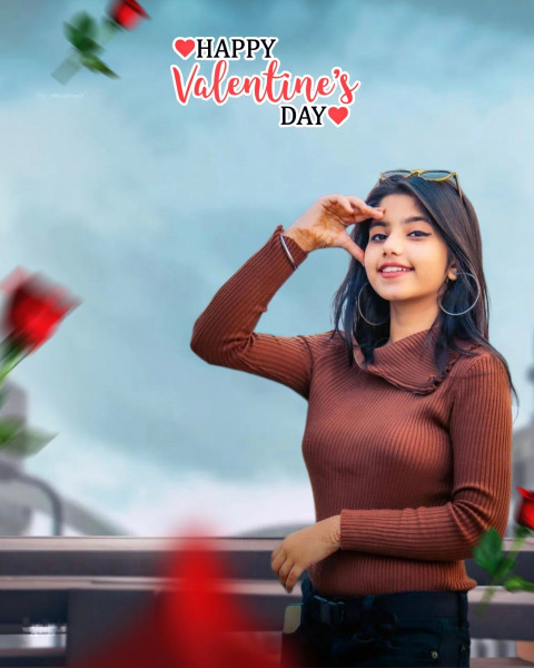 Trending Valentine's Day Background With Girls Full HD  Love