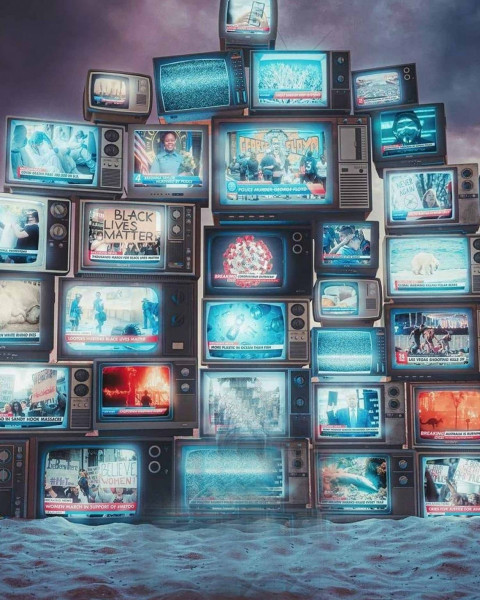 Tv Manipulation BAckground HD For CB Picsart