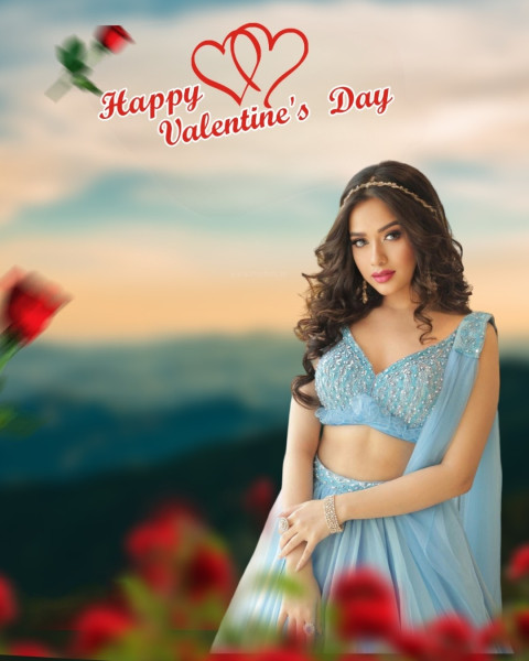 Valentine Day CB Editing Background With Girl Jannat Zubair