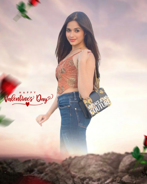 Valentine Day Picsart Background For Photo Editing With Girl Love