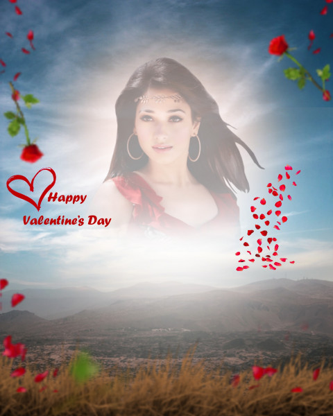 Valentine Day Special Photo Editing Background With Love Girl Cb