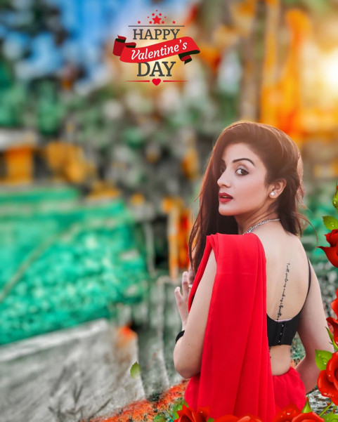 Valentine's Day CB Background For Editing With Girls Picsart Photo