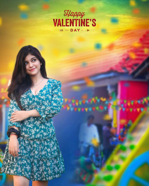 Valentine's Day CB Background For Editing With Girls Picsart Photo