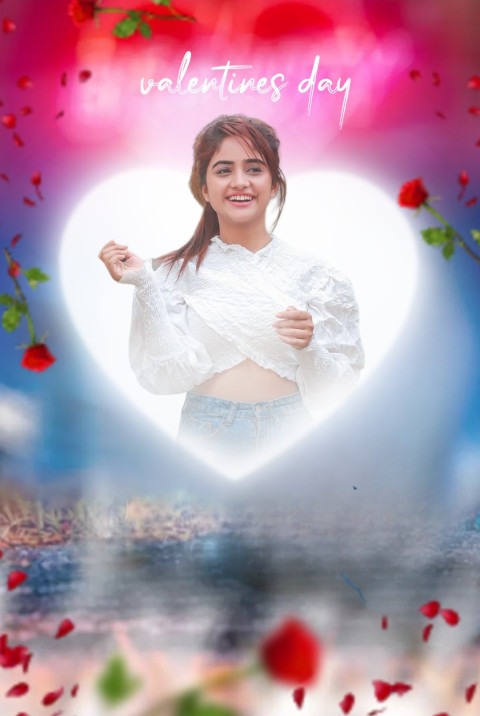 Valentine's Day Special HD Background Girl Editing