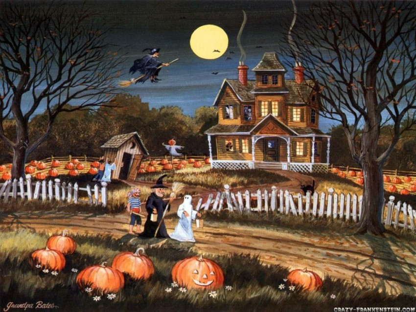 Vintage Halloween HD Background Wallpapers