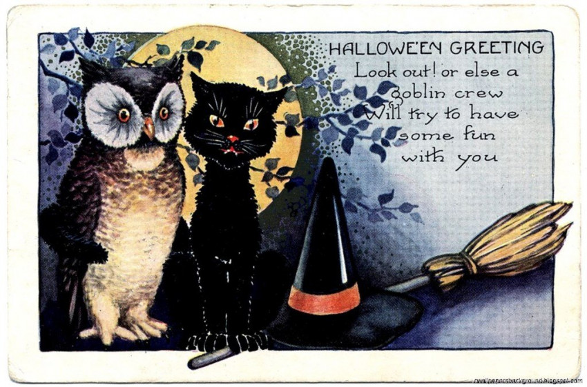 Vintage Halloween HD Background Wallpapers