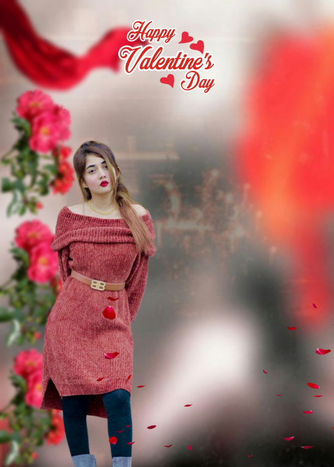 Viral Valentine Day Background For Editing With Girls Photoshop Pic