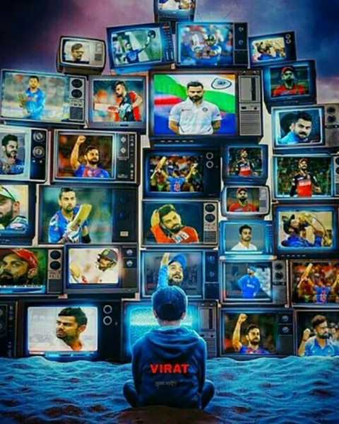 Virat Kohli IPL Photo Editing CB Background Download