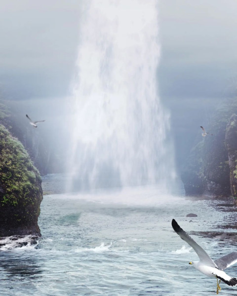 Waterfall Viral Photo Editing New HD Background Free