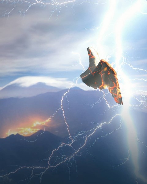 Wing with Spark poster Edit Background Full HD