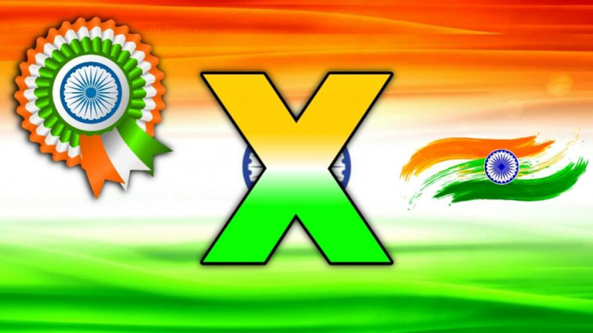 X Alphabet Indian Flag Images Photos Pictures HD