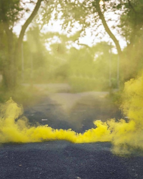 Yellow Smoke Photo Editing Background New