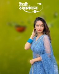 Happy Raksha Bandhan Background HD With Girl For Rakhi CB Photo Editing ...